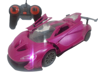 Pink Batmobile Ferrari Radio Remote Control Car 1/18 Opening Doors Rc Car
