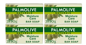 12x Palmolive Naturals Moisture Care Olive & Milk Soap Bar 90g