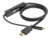 Tripp Lite USB C to HDMI Adapter Cable Converter UHD Ultra High Definition 4K x 2K @ 30Hz M/M USB Type C, USB-C, USB Type-C 3ft 3' - Adaptateur vidéo externe - USB-C 3.1 - HDMI - noir