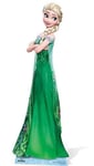 Disney Frozen Elsa In Green Dress Lifesize Cardboard Cutout -182cm - PREO