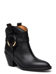 Hana Shoes Boots Ankle Boots Ankle Boots With Heel Black See By Chloé