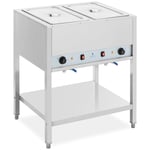Royal Catering Bain Marie - 1265 W 2 x GN 1/1 med bas