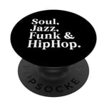Soul Jazz Funk & Hip Hop Amoureux de musique PopSockets PopGrip Interchangeable