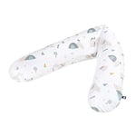 Julius Zöllner4660010090 Coussin d'allaitement, coussin de grossesse, garnissage ultra confortable et doux flocons Beige Env. 180 cm