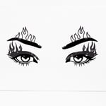 Claire's Edgy Black Flames Faux Tattoo Liner