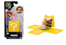Nintendo The Super Mario Bros Movie Princess Peach Mini Figure With Question Box