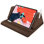 MoKo Tablet Pillow Stand, Soft Bed Pillow Holder for up to 11" Pad, Fit with iPad Air 5 10.9, iPad 10.2" 2019, New iPad Air 3 2, iPad Pro 11 2020/10.5/9.7, Mini 5 4 3, Samsung Galaxy Tab, Coffee