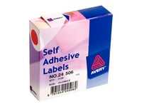 Avery Coloured Labels - Papier - adhésif permanent - rouge - diamètre 19 mm 1120 étiquette(s) étiquettes