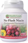 No-Flush Niacin 490mg x 90 Capsules, Nicotinamide/Niacinamide - Flush Free Form