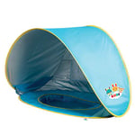 LUDI - Piscine Pop-Up Multifonction pour Bébé - Avec Tente Anti UV 50 et Filet - Protège du Vent, du Soleil et du Sable - Piscine et Tente de Plage - À Partir de 10 Mois