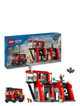 Brandstation Med Brandbil *Villkorat Erbjudande Toys LEGO City Multi/mönstrad