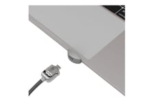 Compulocks Ledge Lock Adaptor for MacBook Pro 13" M1 & M2 with Combination Cable Lock Silve - adapter til låsning af slot for sikkerhed