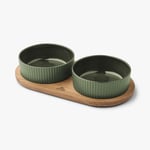 Kronborg Matbar för Hund - S / Racing Green/Oak