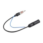 Fm/Am Booster - 12-24V Car FM/AM Stereo Radio Inline Antenna Booster Signal Amp Amplifier Female and Male 280mm Length - Black