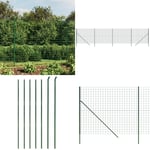 Stängsel grön 2x10 m galvaniserat stål - Stålnät - Trådnät - Home & Living