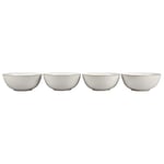 Denby - Natural Canvas Cereal Bowls Set of 4 - Beige White Glaze Dishwasher Microwave Safe Crockery 730ml - Ceramic Stoneware Tableware - Chip & Crack Resistant Soup Bowls