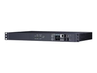 Cyberpower Switched Ats Pdu44004 - Kraftdistributionsenhet (Kan Monteras I Rack) - Ac 200-240 V - 1-Fas - Ethernet, Serial - Ingång: 2 X Iec 60320 C14 - Utgångskontakter: 12 (12 X Iec 60320 C13) - 1U - 3.05 M Sladd - Svart