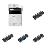 Brother MFC-L8900CDW A4 Colour Laser Wireless Multifunction Printer with Full Set of (High Yield) Toner Cartridges