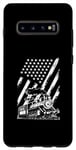 Galaxy S10+ USA Steam Train American Flag Patriotism Americans Patriot Case
