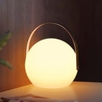 Lampe de Table led Veilleuse Portable Nomade Lampe de Chevet Portative led Rechargeable sans Fil Multicolore Pour Jardin Extérieur- Trimec