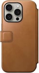 Nomad Modern Leather Folio Iphone 15 Pro Tan