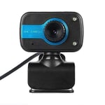 Ruiding Mini PC Webcam, USB 2.0 3.0 Webcam with LED lightï¼Œ Computer Camera Notebook Laptop HD Webcam without Microphone Video Web Camera for Video Calling Meeting(blue)