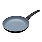 MasterClass MCFPCER26 Eco Induction Frying Pan with Healthier Ceramic Chemical Non Stick, Aluminium / Iron, Black / Blue, 26 cm
