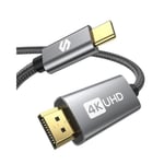 Silkland USB C HDMI 4K 2M, [2021 Updated] Câble USB C vers HDMI (Compatible Thunderbolt 3), Câble USBC HDMI pour MacBook Pro-Air225
