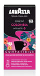 Nespresso Compatible Lavazza Colombia Coffee Capsules (1 Pack of 10)