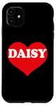 iPhone 11 I Heart Daisy, I Love Daisy Custom Case