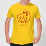 Disney Lion King Cave Drawing Men's T-Shirt - Yellow - XS