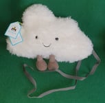 NEW WITH TAGS! JELLYCAT® LONDON ~ AMUSEABLE CLOUD BAG ~ CROSS-BODY BAG ~ A4CLBGN