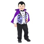 Amscan 9914741 Childs Toddlers Baby Lil Vamp Fancy Dress Vampire Costume Kids Gothic Halloween (3-6 Months)