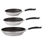 Circulon Total Frying Pan Set Induction Cookware Non Stick Pans - Pack of 3