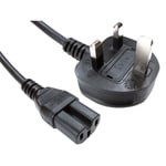 Bluecharge Direct 2m IEC UK 3 Pin Mains Plug to IEC C15 Hot Condition Power Kettle Lead