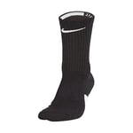 Nike Unisex's Elite Crew Socks, Black/White/White, XXL