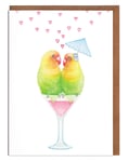 Lottie Murphy Love Birds Anniversary Card - Valentines Card - Card for Her - Card for Him