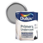 Dulux Paint Primer & Undercoat Paint Grey For Wood or Multi-Surface 750ml