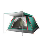 SCAYK Outdoor 3-4 people beach thickened rain proof 2 people camping automatic double camping speed open tents fishing tent tents blackout tent camping tent (Color : Green)