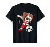 Dabbing Beagle Dog England Football - English Flag Soccer T-Shirt