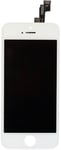 Displayglas med LCD (vit) passande iPhone 5S.