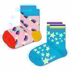 Happy Socks Kids Shooting Star Sock 2-Pack Junior