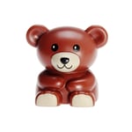 1x Lego Duplo Animal Teddy Bear Reddish Red Braun Beige Dollhouse 11382c01pb02