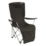 Outwell Folding Camping Lounger Chair Bed Recliner Catamarca Black vidaXL