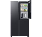 SAMSUNG Beverage Center RH69DG893EB1EU American-Style Smart Fridge Freezer - Black, Black