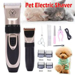 Pet Shave Clipper Hair Low Noise Cordless Electric Dog Cat Grooming Trimming Kit