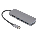 6 in 1 USB C Hub for Windows7/8/10/XP/Linus/Vista Type C Multi‑Port USB C to HDMI 4K Adapter