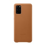 SAMSUNG GALAXY S20+ LEATHER COVER DEKSEL, BRUN