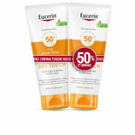 Gel Protecteur Solaire Eucerin Sensitive Protect 50 ml x 2 Crème Sec Spf 50
