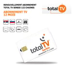 Renouvellement Abonnement Satellite Total Tv 12 Mois, 122 chaînes, Serbes, Slovènes et Serbo-croates, Haute Définition Eutelsat W2